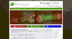 Desktop Screenshot of 3daufkleber.de